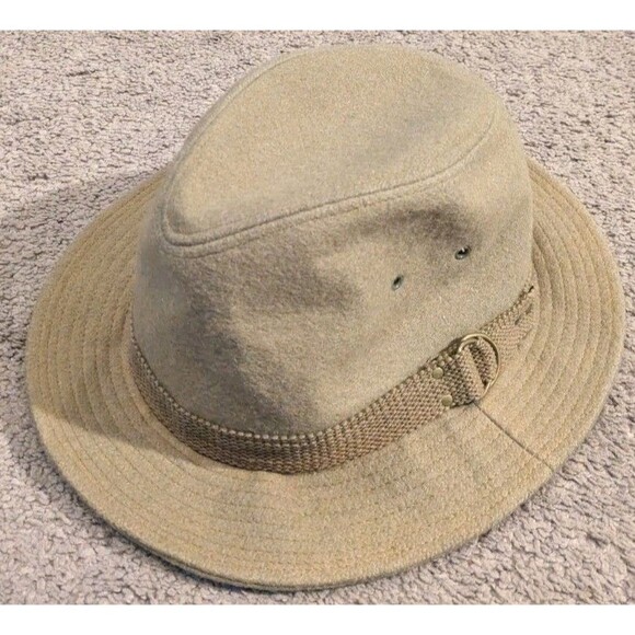 Vintage Stetson Green Fedora Hat Union Made in USA Men's Large - Picture 1 of 8